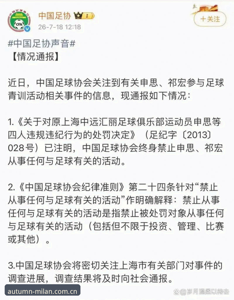 足球治理体系迭代深度评测：从足协第三批禁足名单看行业惩戒机制的升级路径